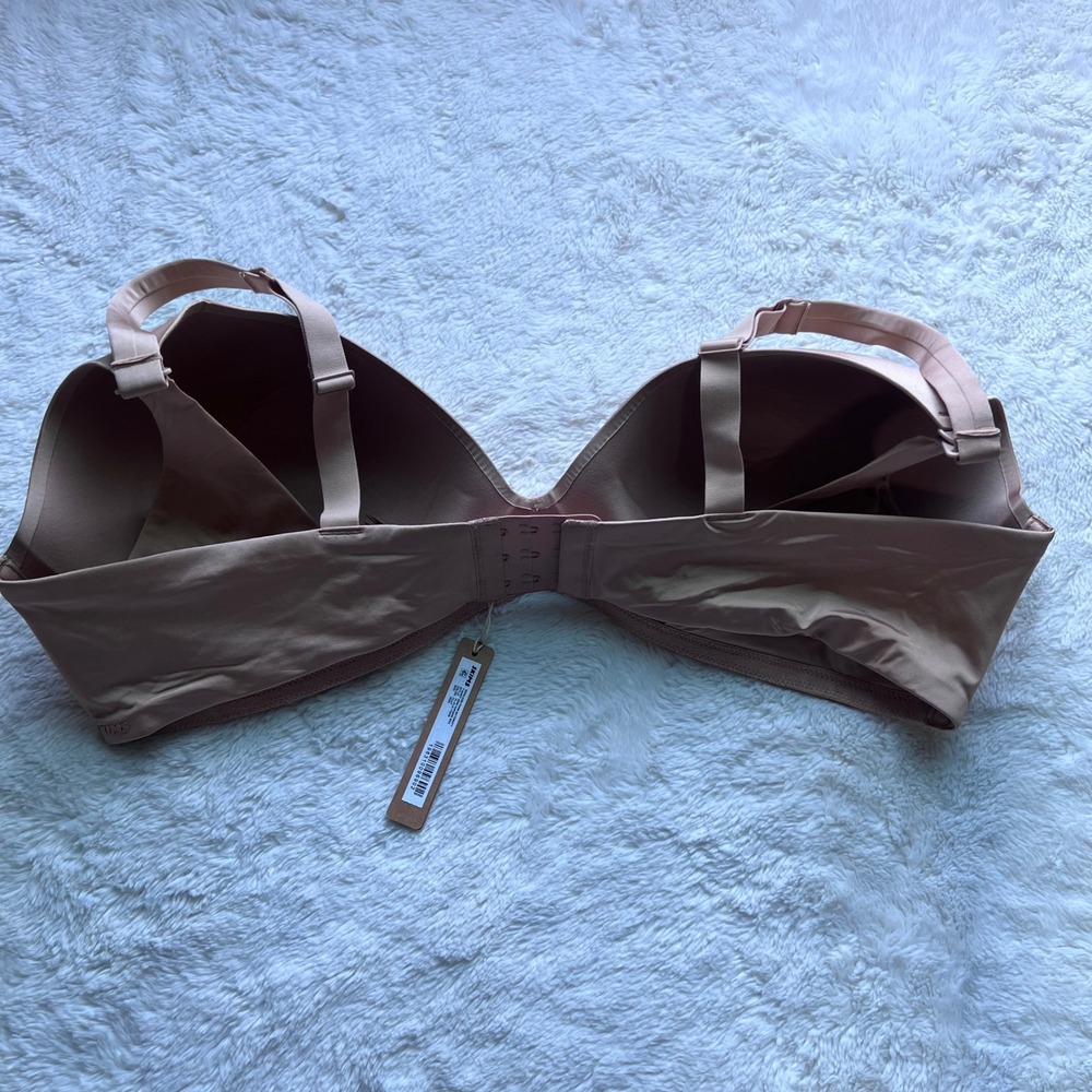 Skims Wireless Form Maternity T-Shirt Demi Nursing Bra Clay PL-PLG-7704W 42DD - Picture 4 of 10